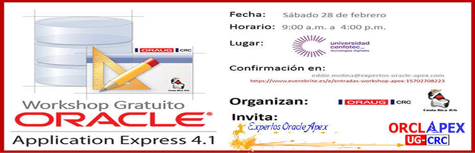 Taller gratuito de Oracle Application Express