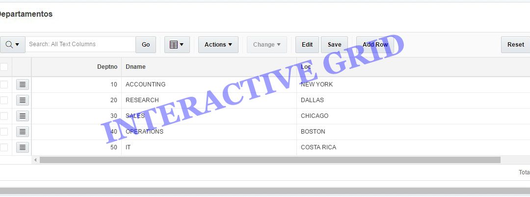 APEX 5.1: Interactive Grid