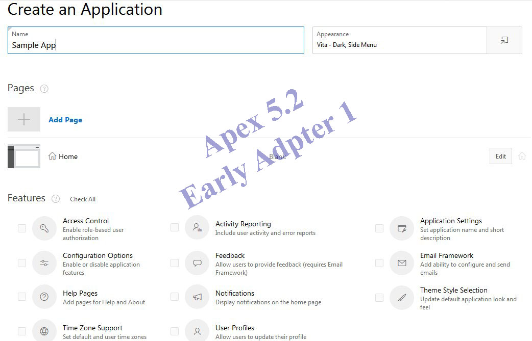 APEX 5.2 Early Adopter
